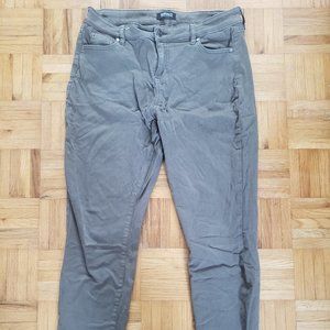Buffalo David Bitton Olive Green High Rise Stretch Ankle Jeans Size 32x25.5